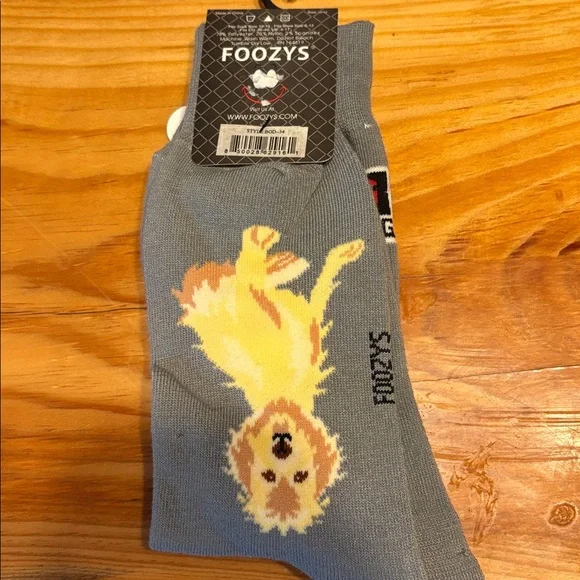 Gray Labradoodle Dog Socks - Picture 2 of 3